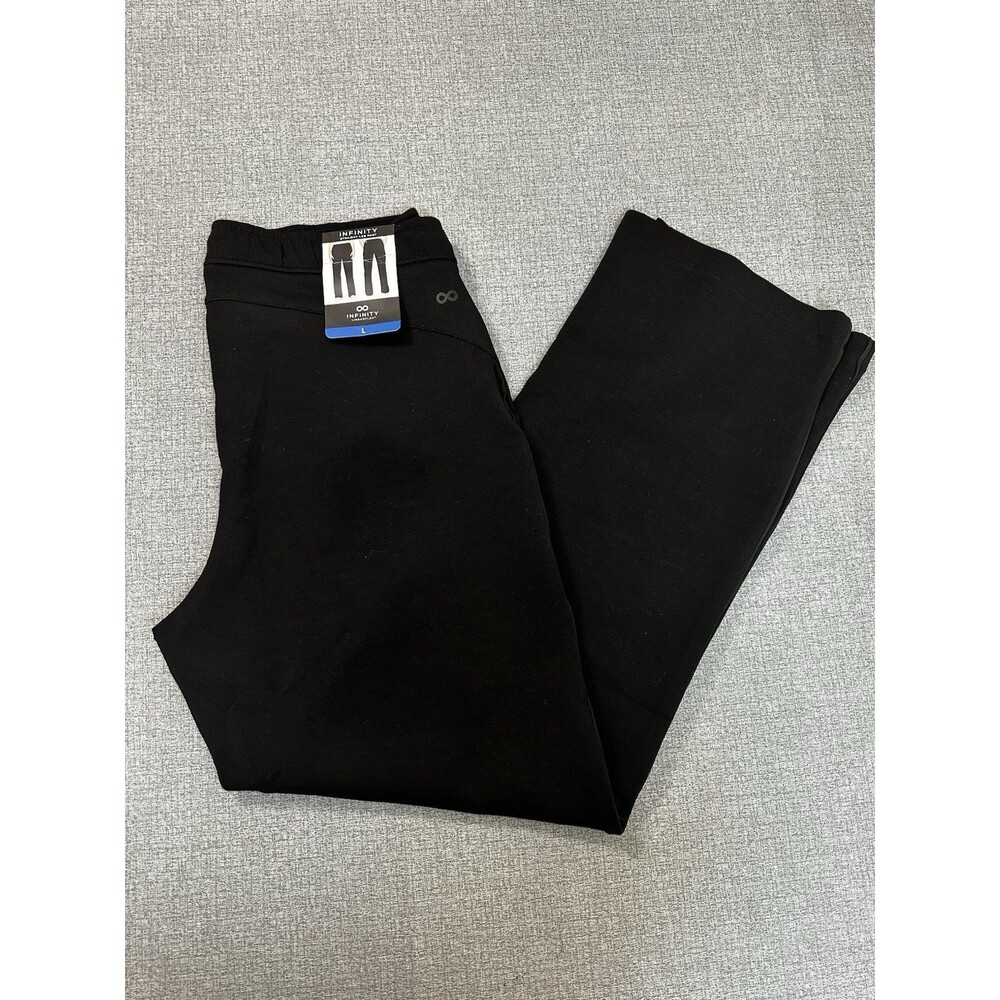 Infinity LinearFlex Straight Leg Athletic Pants Black Womens Size L